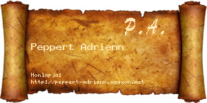 Peppert Adrienn névjegykártya